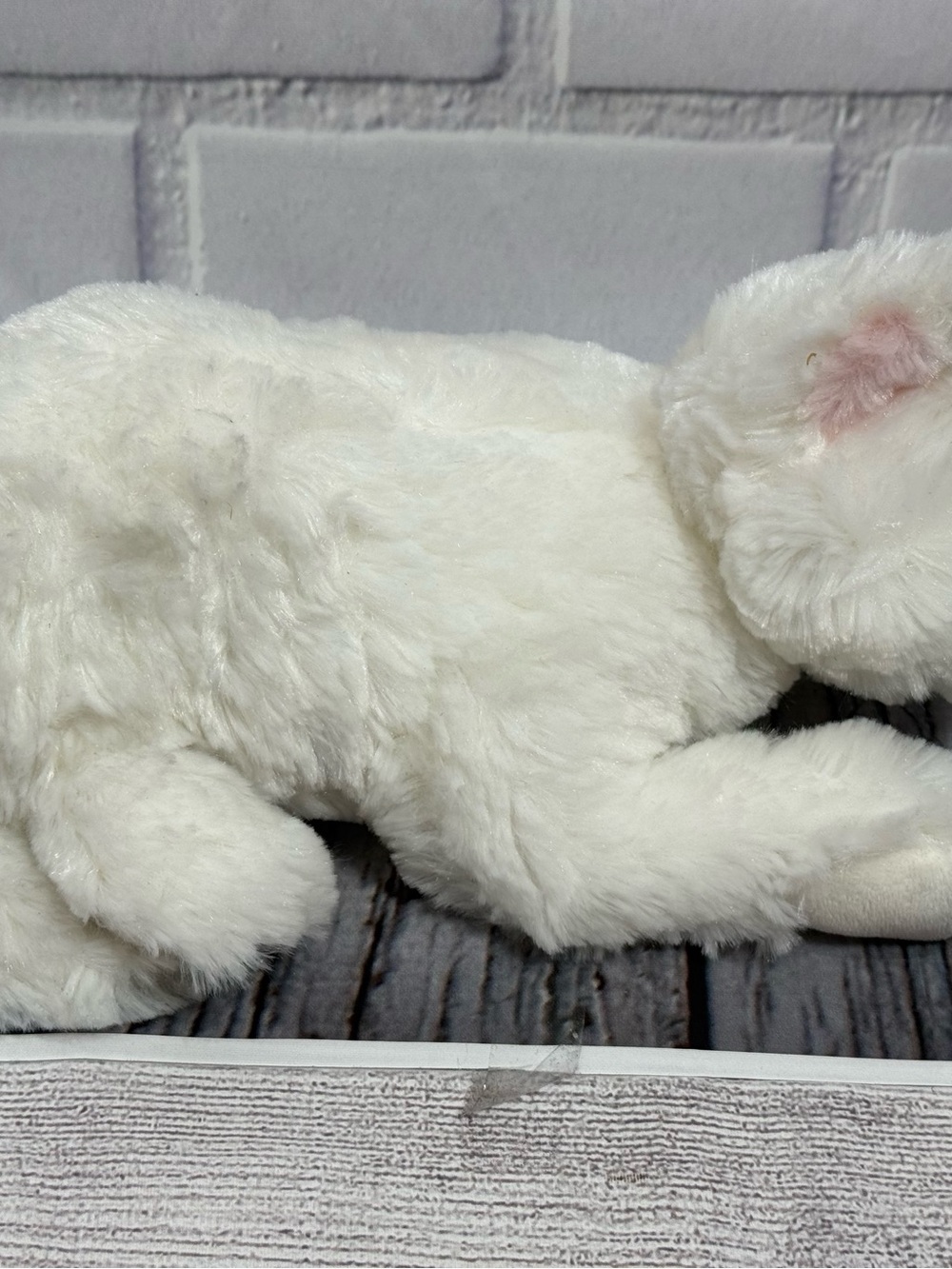 GUND Snowey White Plush Cat Stuffed Animal Soft Kitty Lovey - Picture 2 of 12